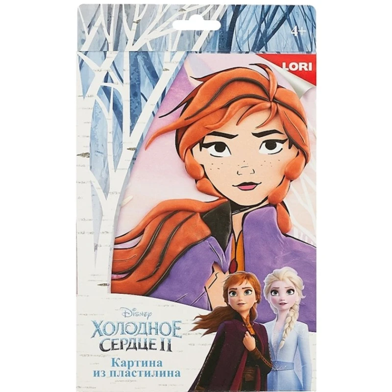Картина из пластилина Lori Disney Холодное сердце-2 Анна Картина из пластилина Lori Disney Холодное сердце-2 Анна