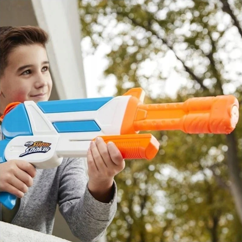 Водяной бластер Hasbro Nerf Super Soaker Twister, пластик, оранжевый/голубой