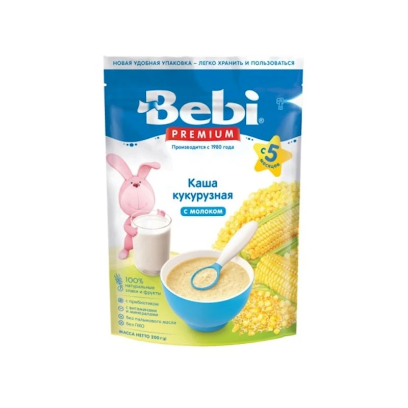 Südlü sıyıq Bebi Premium Qarğıdalı, 5 aydan, 200 q