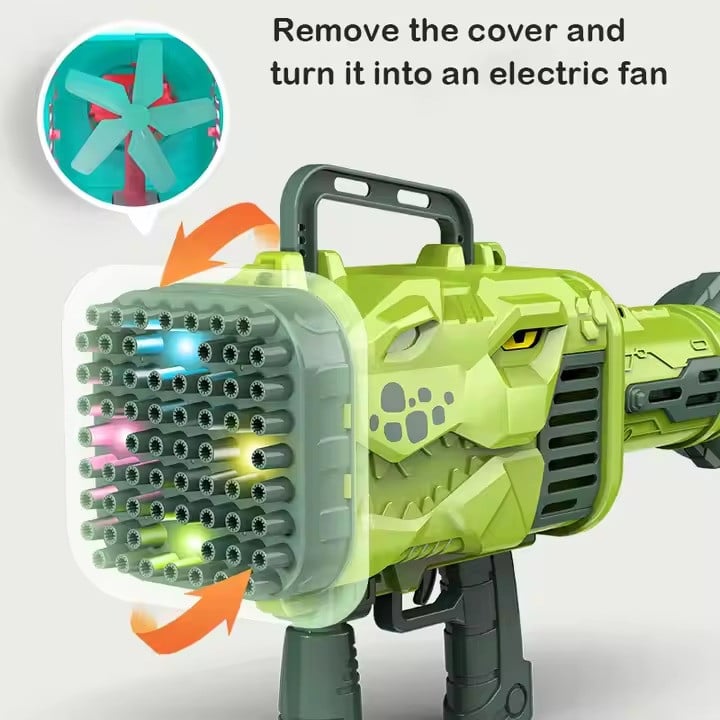 Пистолет для мыльных пузырей BGdino-01RAX, 32 отверстия, автоматический Пистолет для мыльных пузырей BGdino-01RAX, 32 отверстия, автоматический