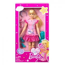 Kukla Mattel My First Barbie Blonde with Kitten HLL19, 34 sm, 3+ yaş