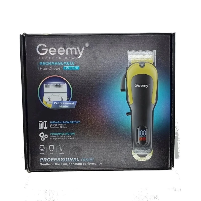Saç kəsimi üçün cihaz Geemy GM-6670 Black/Yellow