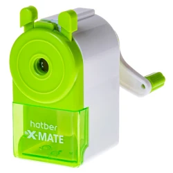 Точилка Hatber X-Mate 065507, белая/зеленая