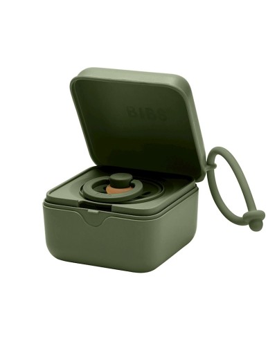 Əmziklər üçün qutu BIBS Hunter Green, polipropilen/silikon