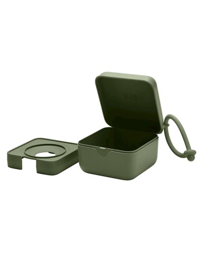 Əmziklər üçün qutu BIBS Hunter Green, polipropilen/silikon