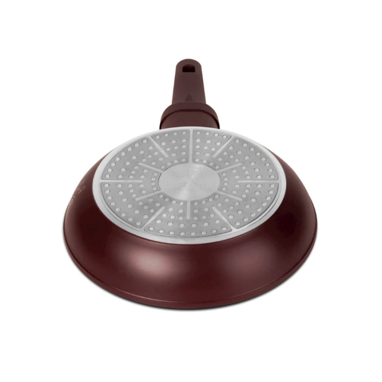 Набор сковородок Berlinger Haus Leonardo Collection BH-8048, 3 шт, 20/24/28 см, алюминий, бордовый