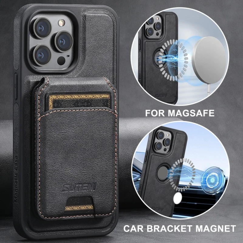 Чехол Suteni для Apple iPhone 14 Pro, черный