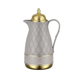 Термокувшин Daydays, 1 л, пластик, серый/золотистый