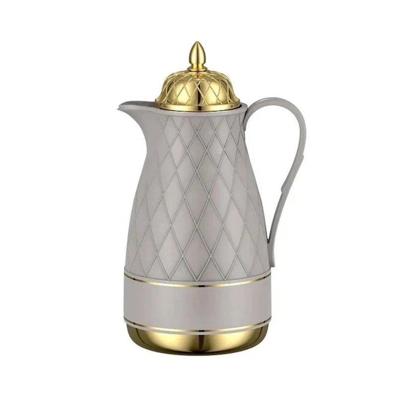 Termos-səhəng Daydays, 1 l, plastik, boz/qızılı