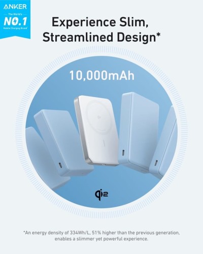 Xarici akkumulyator Anker MagGo 10K SlimA1664H21 Wireless-White