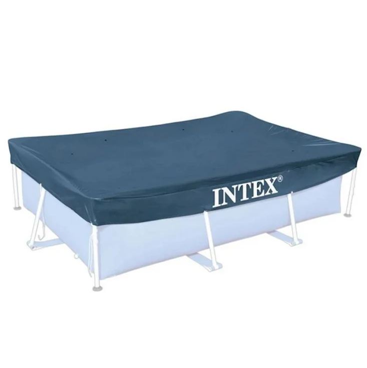 Тент для прямоугольного каркасного бассейна Intex Rectangular Frame Pools 28038, синий, 300х200 см Тент для прямоугольного каркасного бассейна Intex Rectangular Frame Pools 28038, синий, 300х200 см