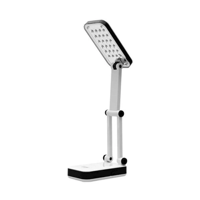 Masaüstü lampa 24 LED,ağ,işıqdiodlu,qatlanan,akkumulyator ilə,125x75x58 mm,məhsul çeşiddə