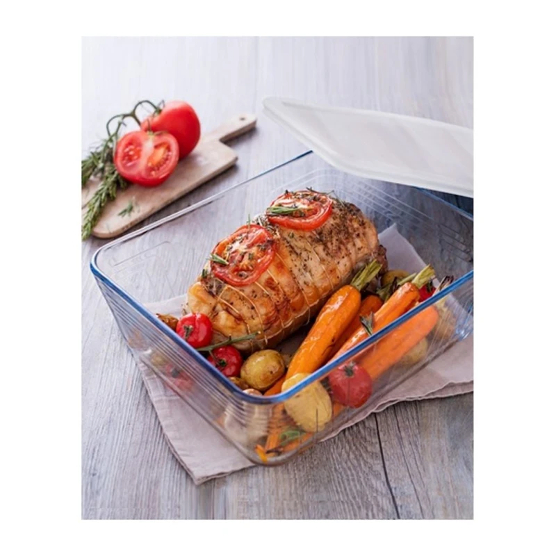 Форма для запекания Pyrex Cook&Store, с крышкой, стекло, прозрачная, 22х17 см, 1.6 л Форма для запекания Pyrex Cook&Store, с крышкой, стекло, прозрачная, 22х17 см, 1.6 л