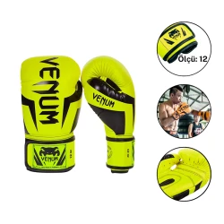 Boks əlcəyi Venum 4002, sarı/qara, ölçü 12