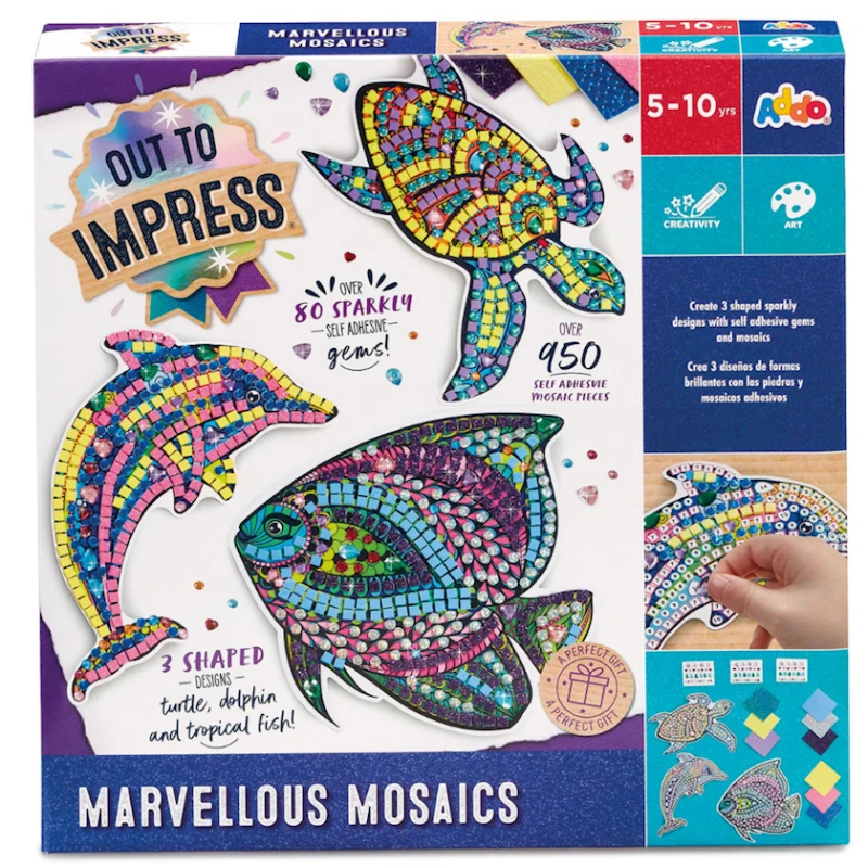 Алмазная мозаика Addo Out to Impress Marvellous Mosaics Craft Set, 5+ лет Алмазная мозаика Addo Out to Impress Marvellous Mosaics Craft Set, 5+ лет