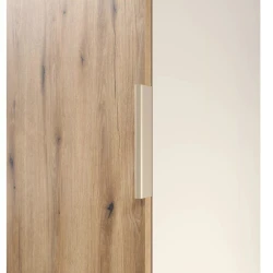 Шкаф Art Mebel 22, ламинат, бежевый/коричневый, 210x60x45 см