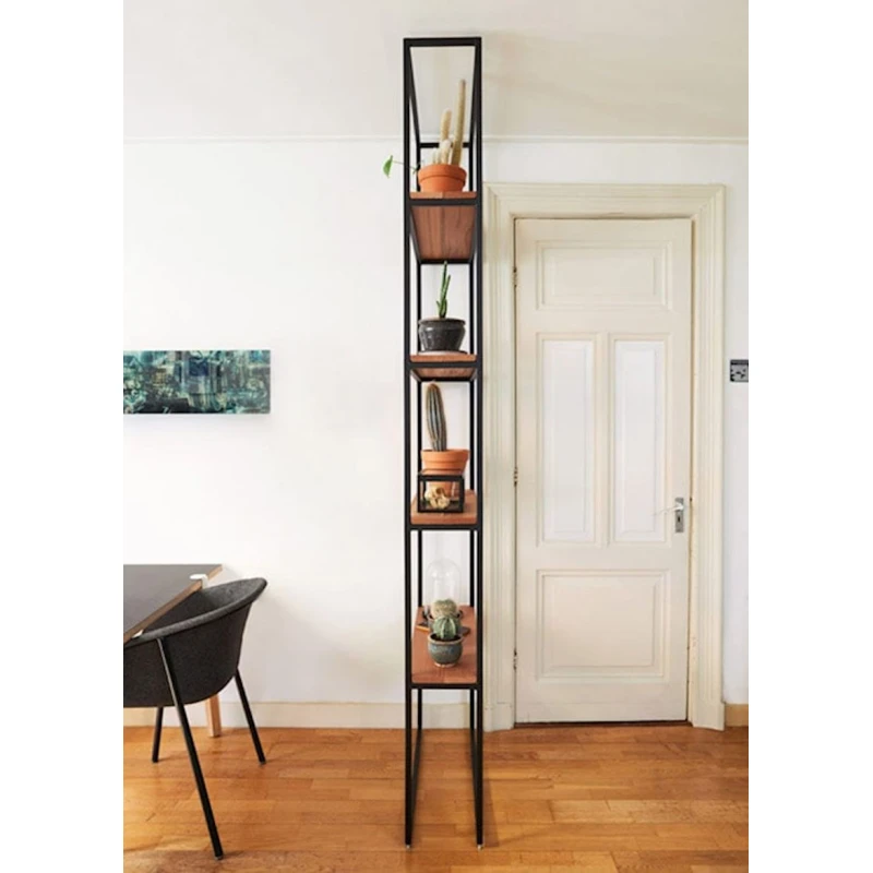 Stellaj 3563_LoftLonggVotan, 70x20x220 sm, LDSP, qəhvəyi