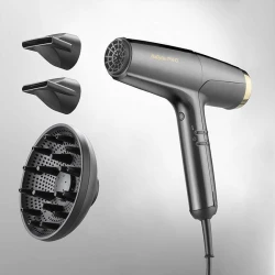 Фен профессиональный BaByliss PRO Falco Grey/Gold BAB8550E