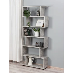 Стеллаж Letta ЛДСП, серый, 176х25х73 см Стеллаж Letta ЛДСП, серый, 176х25х73 см