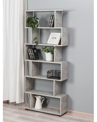 Stellaj Letta LDSP, boz, 176х25х73 sm
