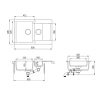 Кухонная мойка Aquasanita SQC 151-120 Кухонная мойка Aquasanita SQC 151-120