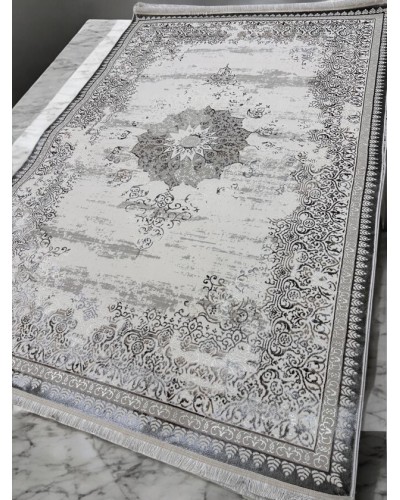 Xalça TB-0255, 160x230 sm, bambuk/ipək/kətan, rəngbərəng
