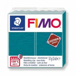 Глина Fimo Leather Effect полимерная, с эффектом кожи, 57г, лагуна