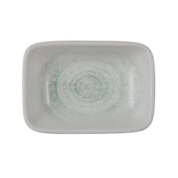 Блюдо ID-Fine Glacier Quadro Dikdörtgen, фарфор, белое, 11 см