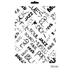 Трафарет Cadence Mix Media MA Stencil MA Serie 64, 21х29 см