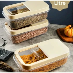 Konteyner MH68998, polipropilen, şəffaf/bej, 7.5 l