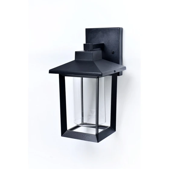 Qara Klassik Divar Çırağı 32 sm, Şüşə Silindr Korpusu ilə, E27 Uyğunluq Qara Klassik Divar Çırağı 32 sm, Şüşə Silindr Korpusu ilə, E27 Uyğunluq