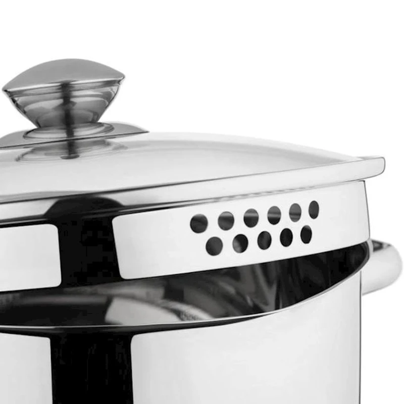 Кастрюля Ardesto Gemini Lecco AR2836CS, 3.6 л, серебристая, с крышкой/сливным носиком