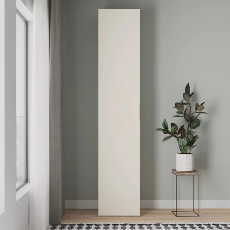 Шкаф Art Mebel 14, 210x40x45 см, ламинат, кремовый Шкаф Art Mebel 14, 210x40x45 см, ламинат, кремовый