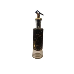 Qab yağın saxlanılması üçün MagiDeal SE136, qara/qızılı