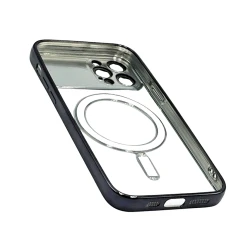 Чехол Auto Focus Magsafe для Apple iPhone 12 Pro Transparent Black
