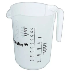 Мерный стакан Flink & Sauber, пластик, прозрачный, 1 л Мерный стакан Flink & Sauber, пластик, прозрачный, 1 л