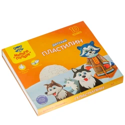 Пластилин Мульти-Пульти со стеком, 150 г, 10 цветов, от 3 лет