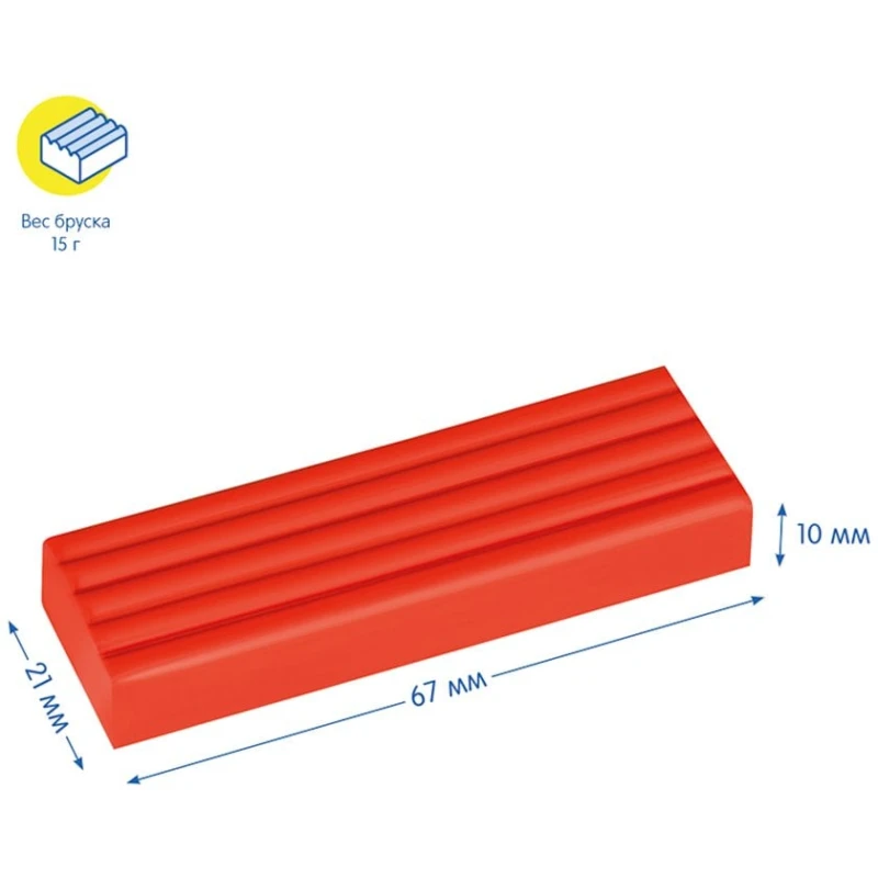 Пластилин Мульти-Пульти со стеком, 150 г, 10 цветов, от 3 лет