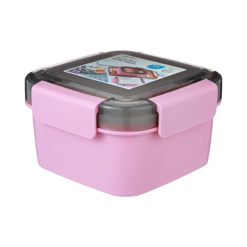 Lanç-boks Miniso Double Layer Salad Bento Box Pink, 1.1 l, plastik Lanç-boks Miniso Double Layer Salad Bento Box Pink, 1.1 l, plastik