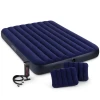 Надувной матрас Intex с подушками и насосом 64765, синий, 152х203х25 см