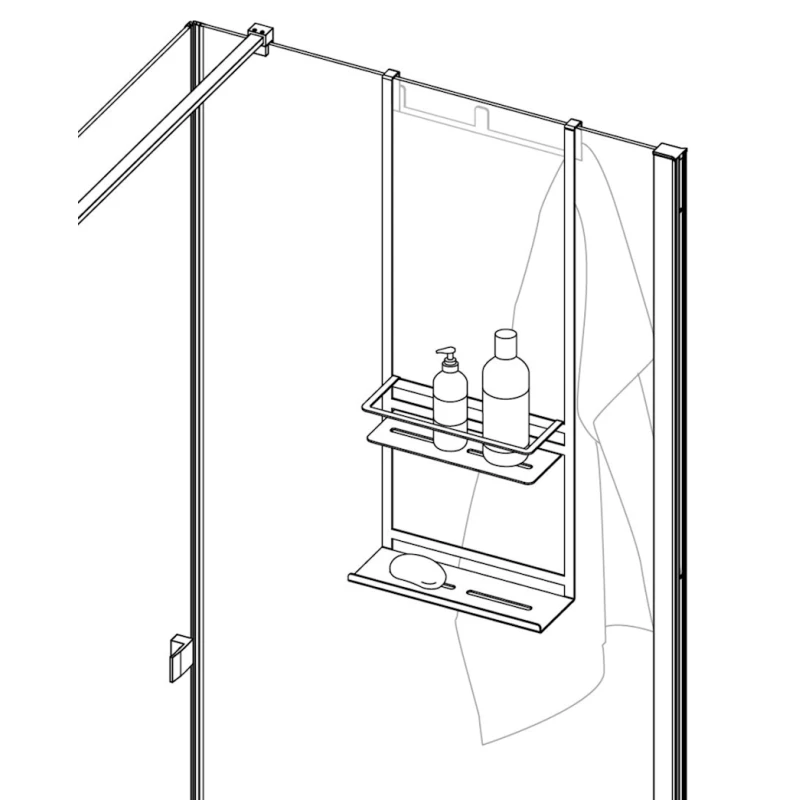 Полка для ванной Deante Mokko, черный, 76x30x14.7 см Полка для ванной Deante Mokko, черный, 76x30x14.7 см