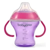 Поильник-непроливайка Babyono, пластик, розовый, 180 мл