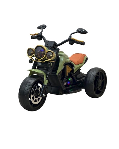 Uşaq elektrik motosikli MT2388YSL, 2+ yaş, qara/yaşıl