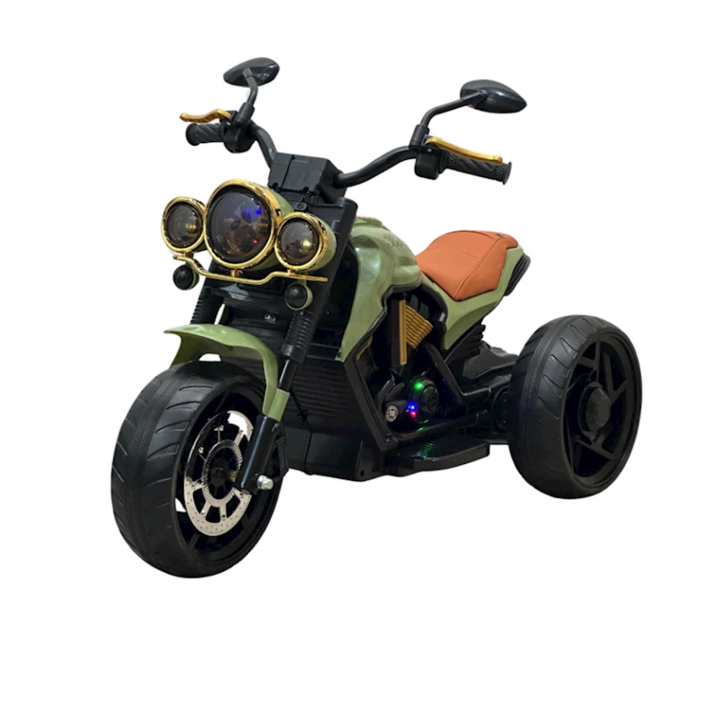 Uşaq elektrik motosikli MT2388YSL, 2+ yaş, qara/yaşıl