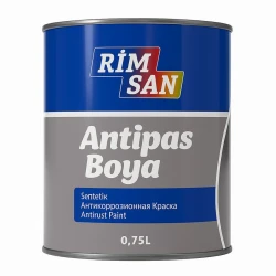 Антикоррозионная краска Rim San, серая, 0.75 л