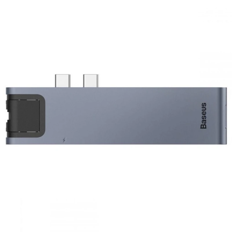 USB HUB Baseus Thunderbolt C+Pro 7in1 Smart HUB Docking Station, Серый USB HUB Baseus Thunderbolt C+Pro 7in1 Smart HUB Docking Station, Серый