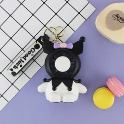 Мини-вентилятор Kuromi Happy, с USB, черный/белый Мини-вентилятор Kuromi Happy, с USB, черный/белый
