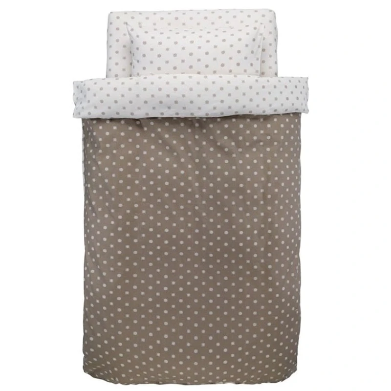 Комплект постельного белья JYSK Biana, пододеяльник 140x200, простыня 150x250, наволочка 50x70, полутораспальный, хлопок, бежевый Комплект постельного белья JYSK Biana, пододеяльник 140x200, простыня 150x250, наволочка 50x70, полутораспальный, хлопок, бежевый