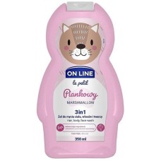 Çimmək üçün şampun-gel On Line Le Petit 3-1-də Marshmallow 350 ml