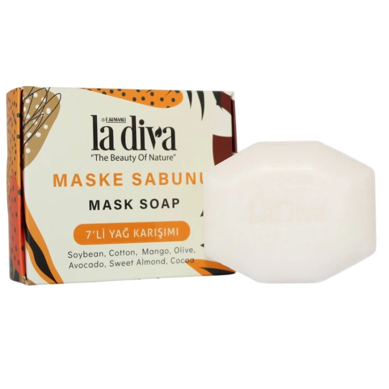 Təbii sabun-maska La Diva 7-li yağ qarışımlı 100 q